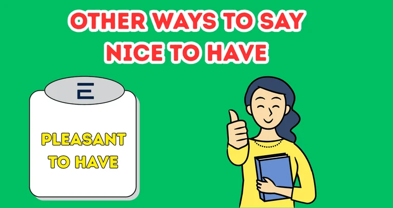 Other Ways To Say Nice To Have