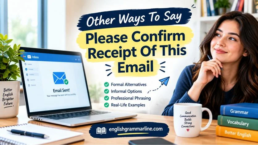 Other Ways To Say Please Confirm Receipt Of This Email