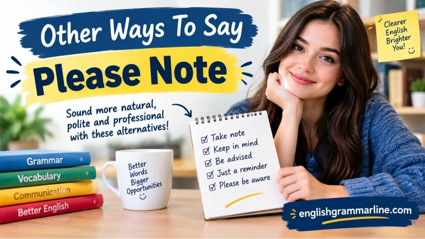 Other Ways To Say Please Note