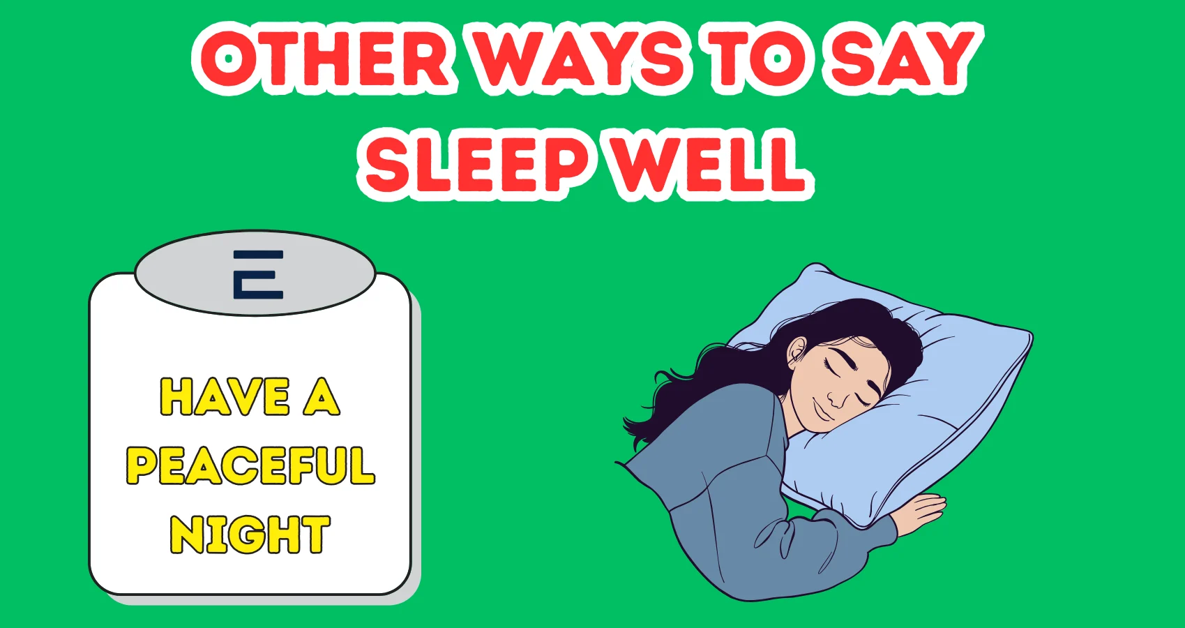Other Ways To Say Sleep Well