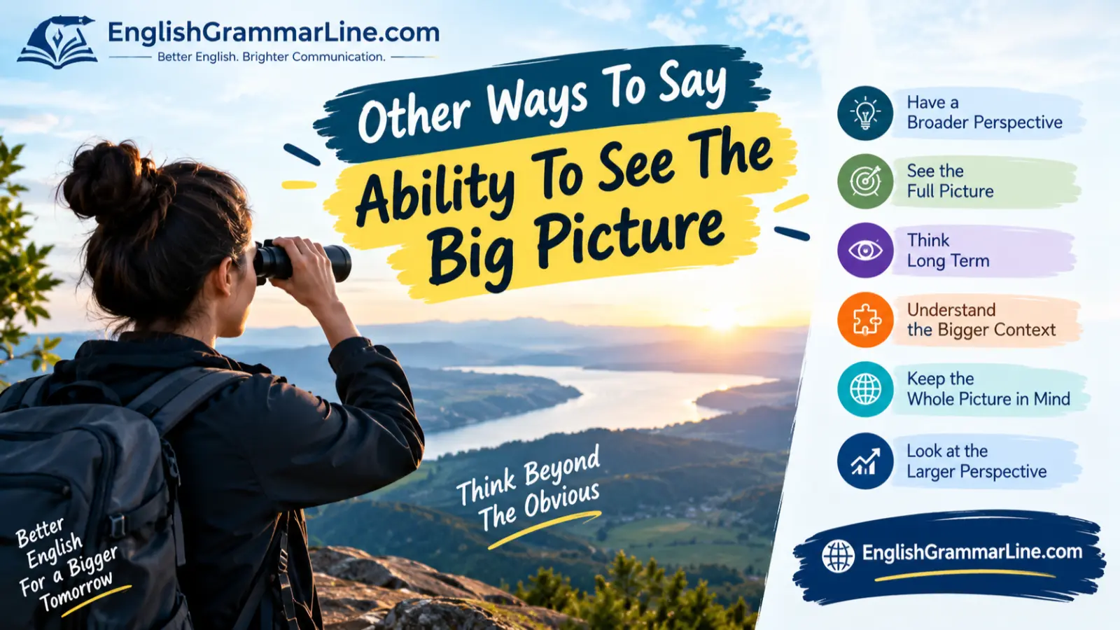 Other Ways To Say Ability To See The Big Picture