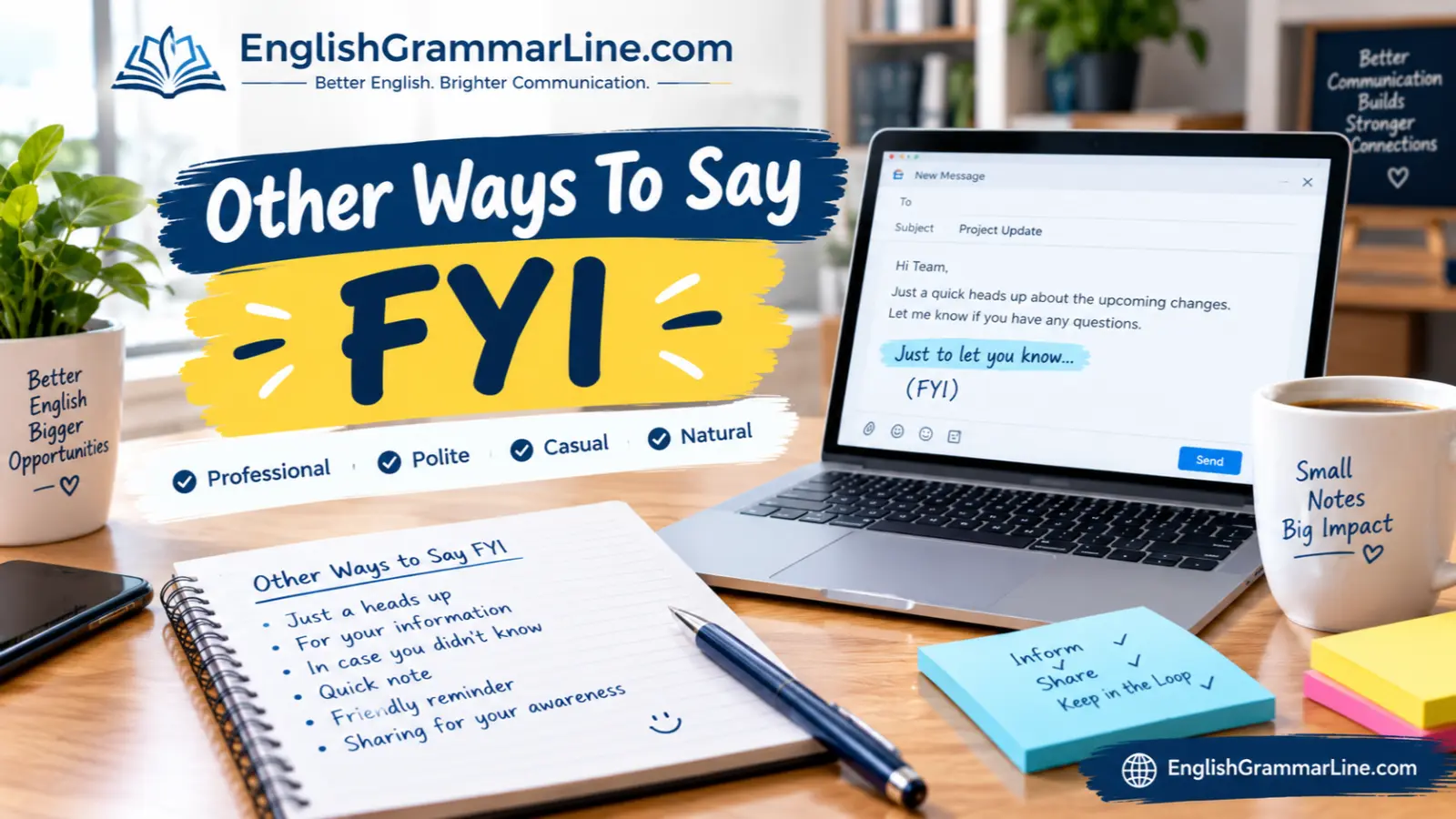 Other Ways To Say Fyi