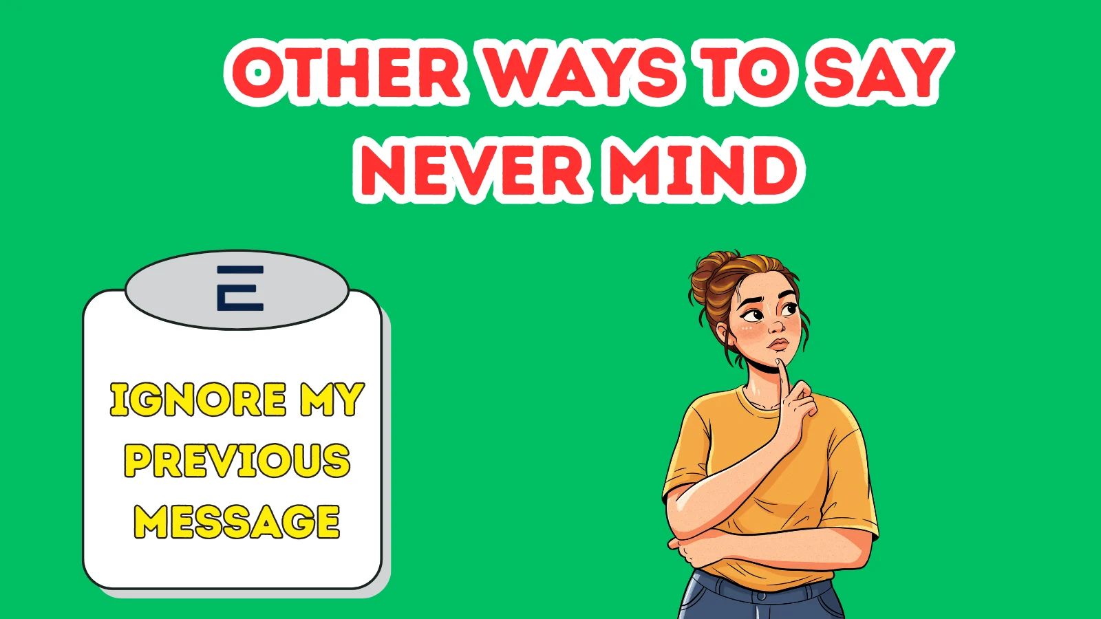 Other Ways to Say Never Mind to Anyone