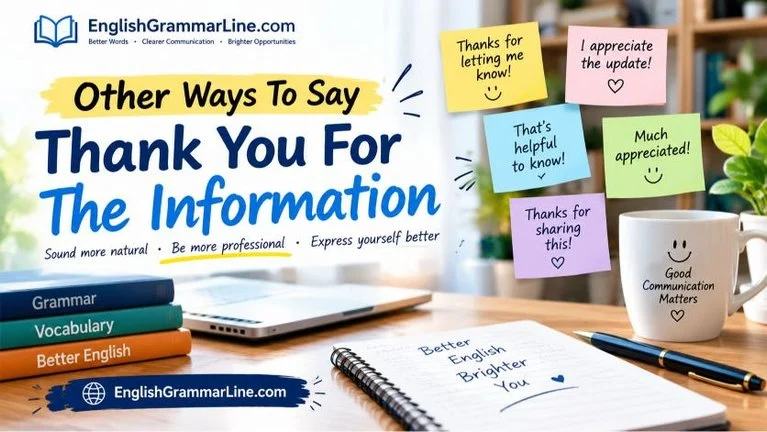 Other Ways To Say Thank You For The Information